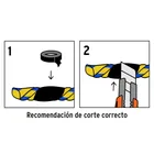 Kilo de cuerda amarilla de polipropileno 19mm, rollo 1kg 3