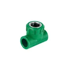 Tee hembra de PPR 1/2' con inserto metálico, FOSET 1