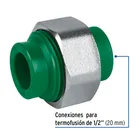 Tuerca unión PPR, tuerca latón,  1/2', FOSET 2