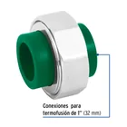Tuerca unión PPR, tuerca latón,  1', FOSET 2