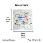 Adaptador hembra de PVC 1/2', FOSET 3