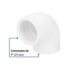 Codo 90° de PVC de 1', FOSET 2
