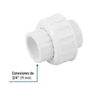 Tuerca unión lisa de PVC 3/4', FOSET 2
