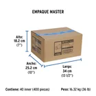 Codo para estufa a 90° de latón de 3/8 x 3/8', FOSET 5
