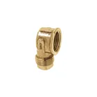 Codo para estufa a 90° de latón de 1/2 x 1/2', FOSET 1