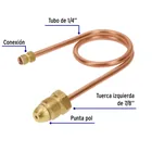 Pigtail con tuerca izquierda, punta pol, 50 cm, FOSET 2