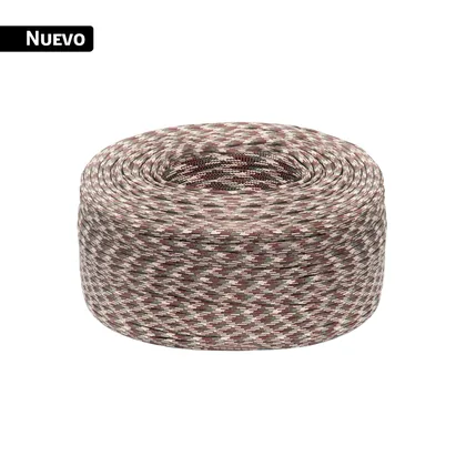 Piola de nylon paracord de 4mm, rollo, camo, 1kg, FIERO