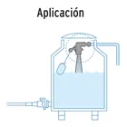 Válvula plástica de llenado para flotador, 1/2', FOSET 3