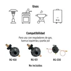 Cilindro portátil para gas LP, 6kg (13lb) FOSET 5