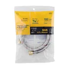 Manguera para gas, aluminio, 3/8' flare, 100 cm, FOSET BASIC 4