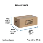 Manguera para gas, aluminio, 3/8' flare, 500 cm, FOSET BASIC 5