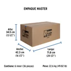 Manguera para gas, aluminio, 3/8' flare, 500 cm, FOSET BASIC 6