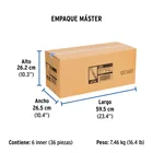Manguera para gas, aluminio, 3/8' flare , 100 cm, FOSET 7