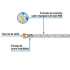 Manguera para gas, aluminio, 3/8' flare, 500 cm, FOSET 2