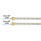 Manguera para gas, acero inox, 3/8' flare, 100 cm, FOSET 3