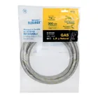 Manguera para gas, acero inox, 3/8' flare, 300 cm, FOSET 4