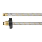 Manguera pigtail, acero inox, 7/16' x 7/8', 55 cm, FOSET 1