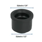 Chupón de PVC, 1-1/2' x 1-1/4', FOSET 3