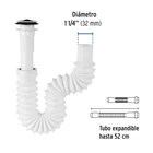 Céspol flexible de polietileno con contra, para lavabo,FOSET 2