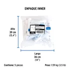 Céspol flexible de PVC, con extensión, para fregadero, FOSET 5