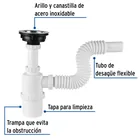 Céspol de bote con contracanasta de acero inoxidable, FOSET 3
