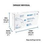 Céspol 1-1/4', sin contra, latón cromo, para lavabo, FOSET 5