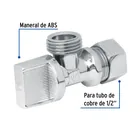 Llave angular 1/2', 1/4 de vuelta, barrilito, FOSET 2