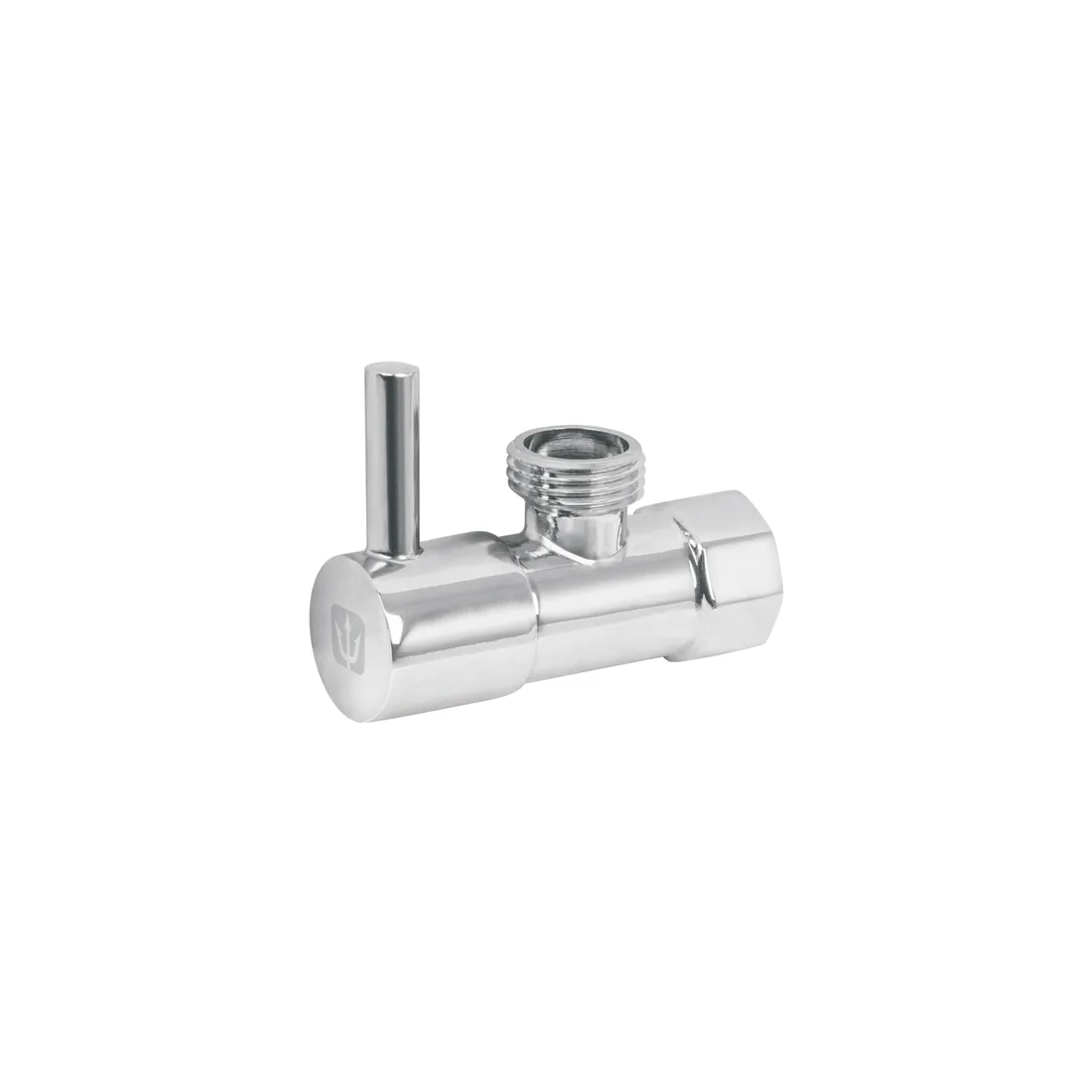 Llave angular 1/2',1/4 de vuelta, roscable, maneral palanca