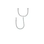 Manguera 'T' lavabo/fregadero,acero inox,1/2'x1/2'x1/2',55cm 1