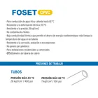 Tubo de 1' CPVC hidráulico RD 13.5, 1', 3m, 0.8kg, FOSET 4