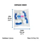 Válvula esfera de PVC 1/2' roscable, FOSET 3
