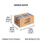 Válvula de esfera de latón, roscable 3/4', FOSET 4