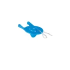 Sapo 3' para WC, PVC azul, cadena plástica, FOSET BASIC 1