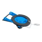 Sapo 3' para WC, PVC azul, cadena plástica, FOSET BASIC 2