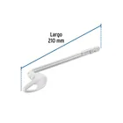 Palanca frontal plástica blanca para WC, FOSET 3
