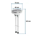 Botón superior universal para válvula dual de WC, FOSET 3