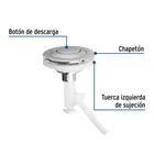 Botón superior universal para válvula tradicional WC, FOSET 2