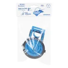 Sapo 2' para WC, PVC azul, cadena plástica, FOSET BASIC 4