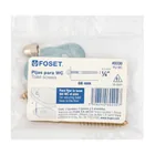 Bolsa con 2 pijas 1/4' x 66 mm para base de WC a piso, FOSET 3