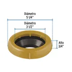 Cuello de cera con guía para WC, FOSET 3