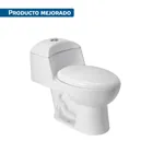 Sanitario one piece alargado de porcelana, blanco, FOSET 1