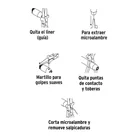 Pinza 8' para proceso MIG, multifunciones, TRUPER 3