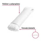 Piola de poliéster diamante de 5mmx15m blanca, madeja, FIERO 2