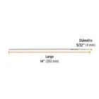 Bolsa con 1 kg de electrodos 6011 de 5/32', TRUPER 2