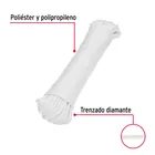 Piola de poliéster diamante de 5mmx30m blanca, madeja, FIERO 2