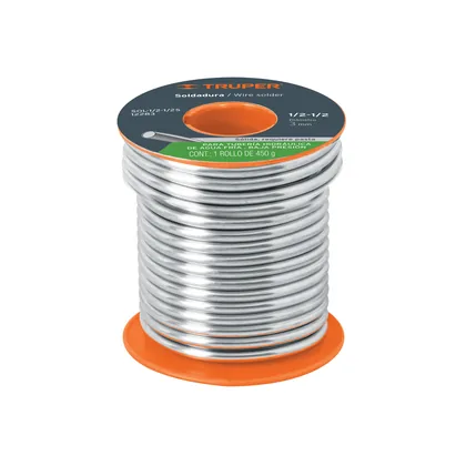 Soldadura 1/2-1/2 para tubería baja presión, 450g, SOLDAKLIN