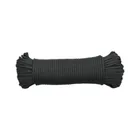Piola de nylon paracord de 4mm x 30m negro, madeja, FIERO 1