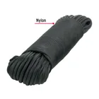 Piola de nylon paracord de 4mm x 30m negro, madeja, FIERO 2