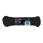 Piola de nylon paracord de 4mm x 30m negro, madeja, FIERO 4