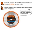 Disco sierra 12' para madera, 60 dientes centro 1', EXPERT 2